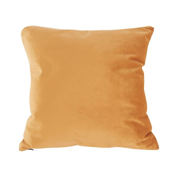 Pomarańczowa aksamitna poduszka PT LIVING Tender, 40x40 cm