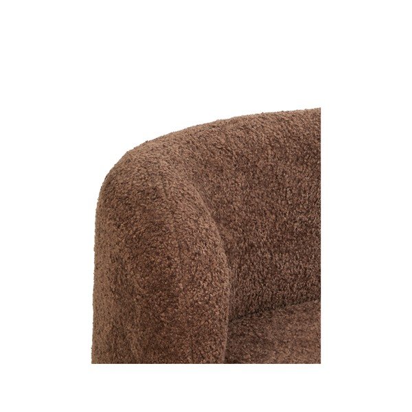 Ciemnobrązowa sofa z materiału bouclé 175 cm Amelie – Light & Living-image-1
