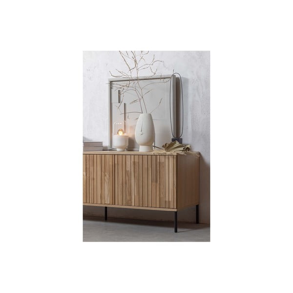 Szafka pod TV w dekorze dębu w naturalnym kolorze 150x56x44 cm Gravure – WOOOD-image-4