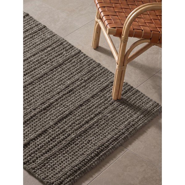 Ciemnoszary/ciemnobrązowy wełniany chodnik tkany ręcznie 80x250 cm Camden Parker – Ted Baker-image-2