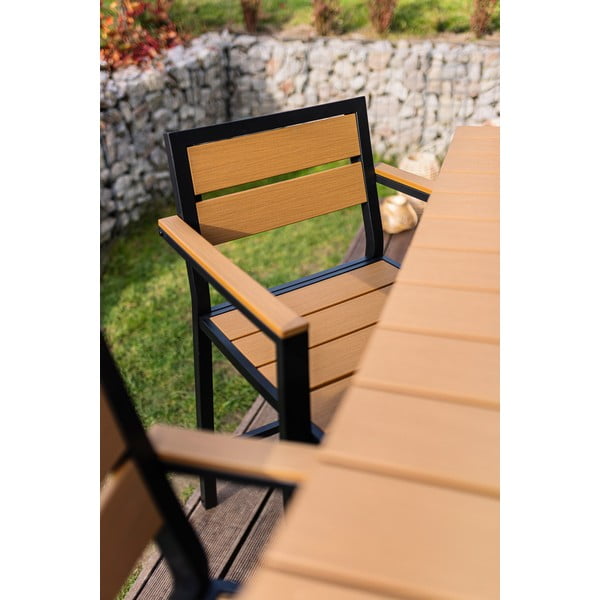 Naturalny zestaw mebli ogrodowych dla 4 osób Nova – Bonami Selection-image-2