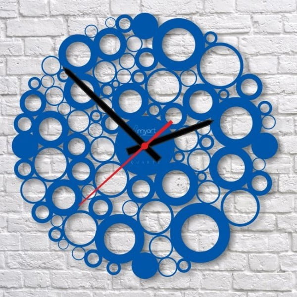 Zegar ścienny Blue Bubble