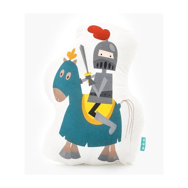 Poduszka bawełniana Mr. Fox Knight, 40x30 cm-image-1