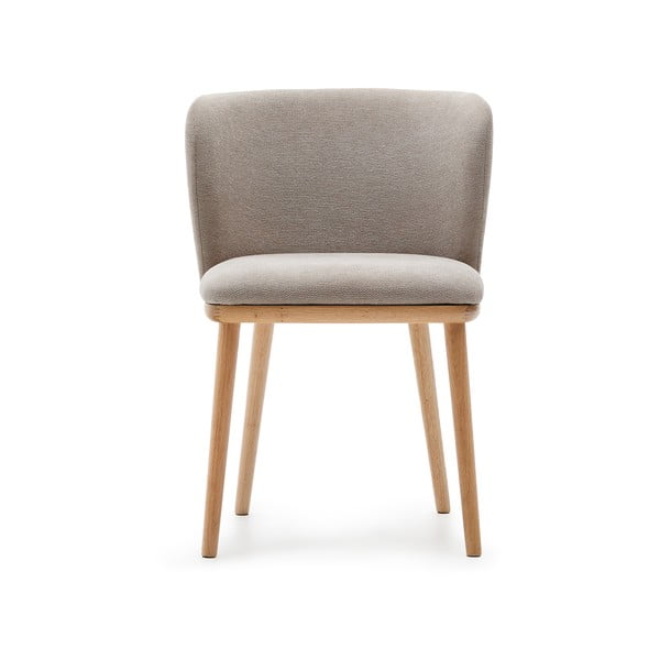 Jasnobrązowy tapicerowany fotel jadalniany Ciselia – Kave Home-image-2