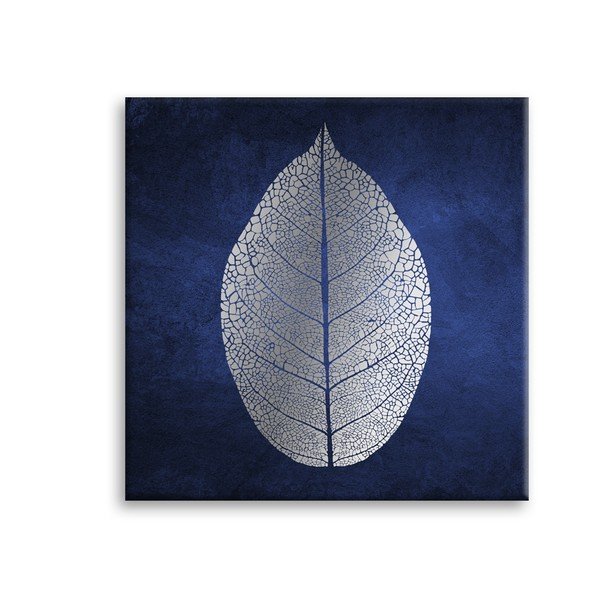 Obraz Styler Canvas Silver Uno White Leaf, 60x60 cm-image-2
