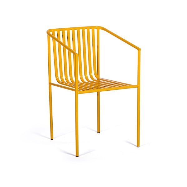 Zestaw 2 żółtych krzeseł ogrodowych  Bonami Selection Cecile