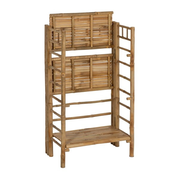 Bambusowy regał w naturalnym kolorze 61x104x34 cm Manali – Ixia-image-3