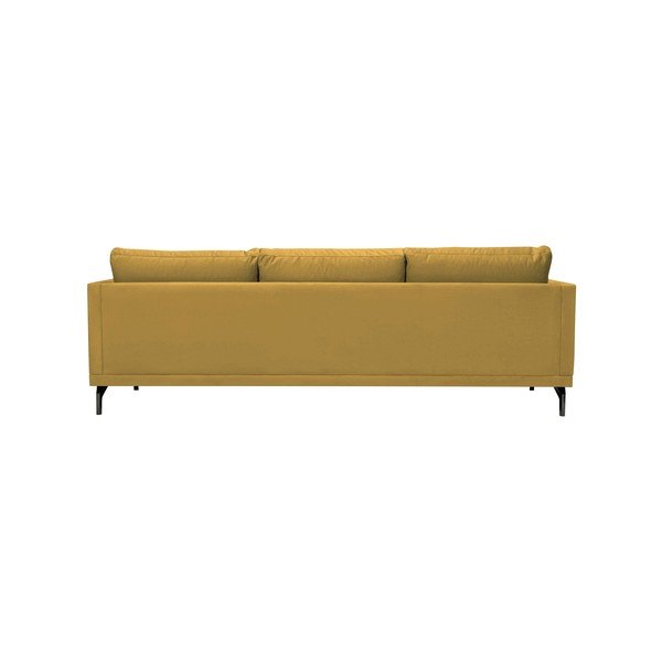 Żółta sofa z czarną konstrukcją Windsor & Co Sofas Jupiter-image-3