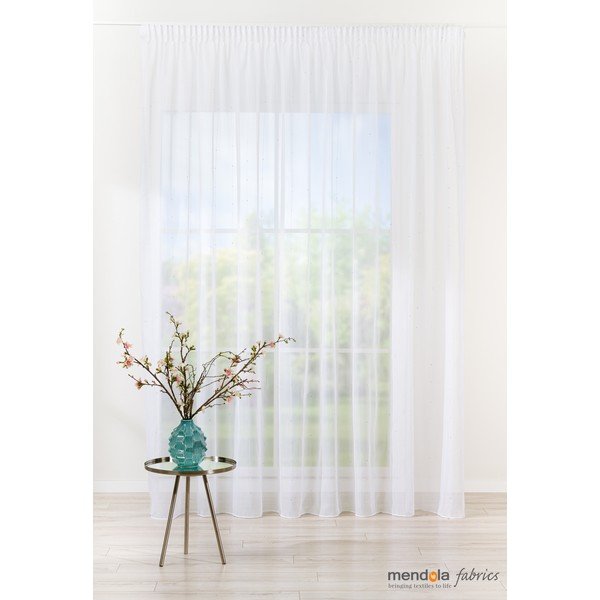 Biała firanka 140x260 cm Michelle – Mendola Fabrics-image-1