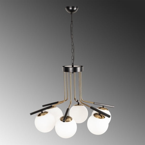 Czarna metalowa lampa wisząca Opviq lights Amalia-image-1