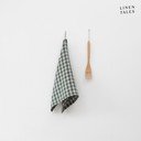 Lniana ścierka 45x65 cm Forest Green Gingham – Linen Tales