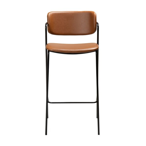 Brązowy hoker z imitacji skóry DAN-FORM Denmark Zed, wys. 107 cm-image-2