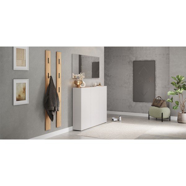 Kremowa szafka w dekorze dębu 138x105x25 cm Libbiano – Germania-image-1