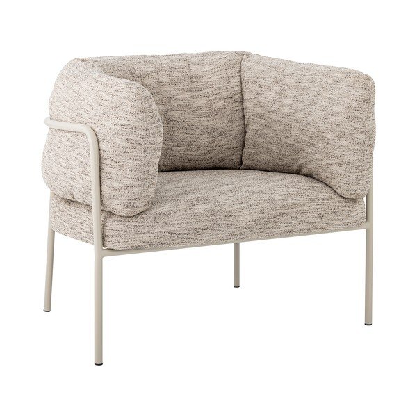 Szarobeżowy fotel Karel – Bloomingville