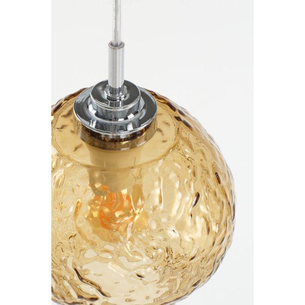 Szklana lampa wisząca w bursztynowym kolorze ø 15 cm Breen – Jotex-image-3