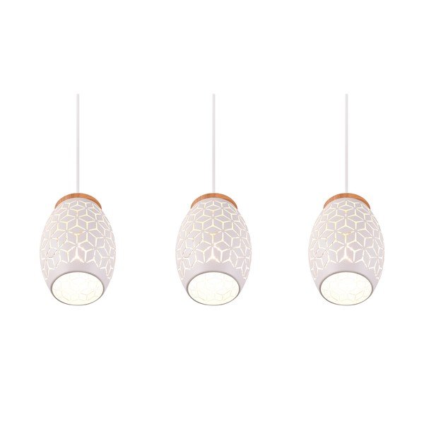 Biała lampa wisząca ø 15 cm Bidar – Reality-image-2