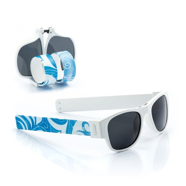 Niebiesko-białe zwijane okulary przeciwsłoneczne InnovaGoods Sunfold ST3