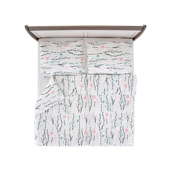 Biała krepowa pościel jednoosobowa 140x200 cm Top Class – B.E.S.-image-2