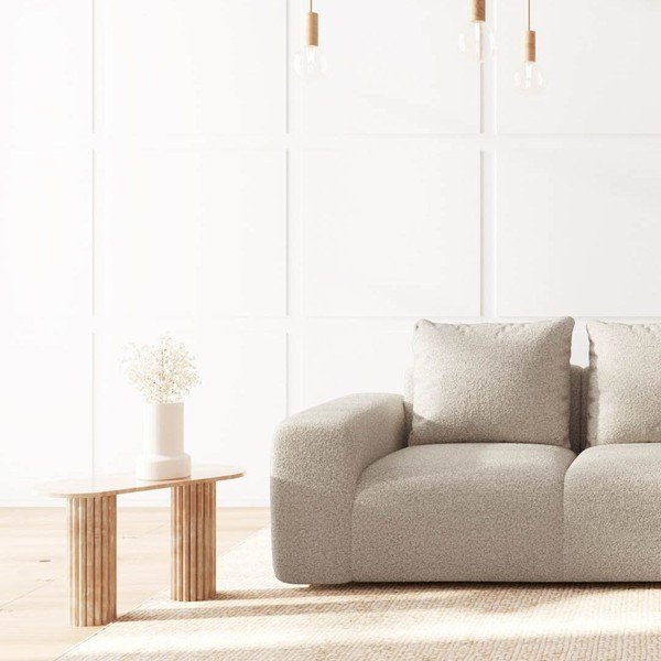 Beżowa sofa z materiału bouclé 287 cm Monce – Rodier-image-4