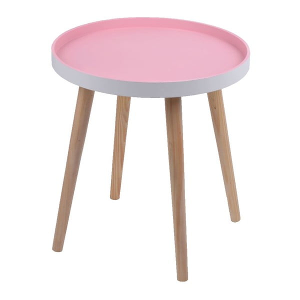 Różowy stolik Ewax Simple Table, 38 cm