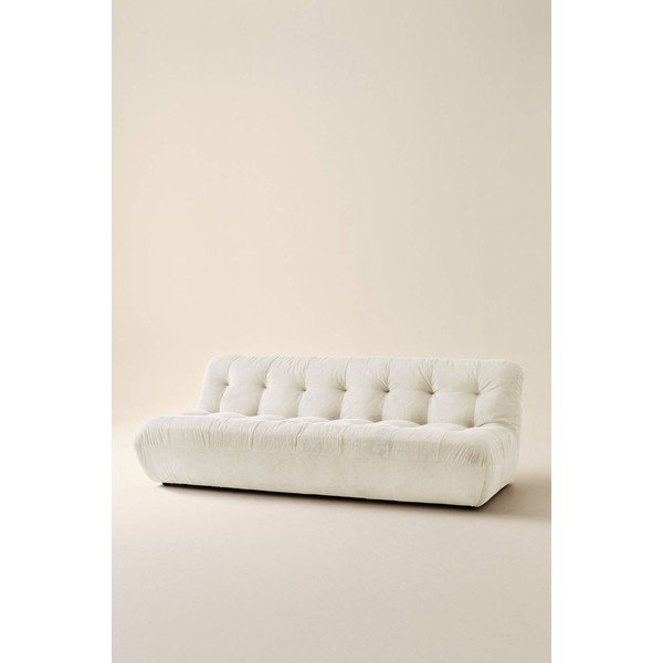Kremowa sztruksowa sofa 212 cm Kelso – Jotex-image-1