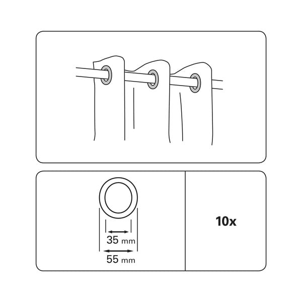 Kółka do zasłon zestaw 10 szt. – Gardinia-image-2