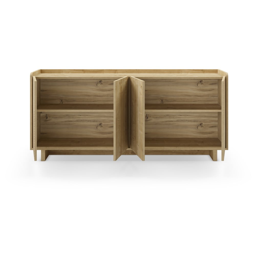 Komoda w dekorze dębu w naturalnym kolorze 180x80x40 cm Daira – Marckeric (zdjęcie 5)