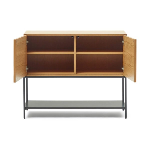 Niska komoda w dekorze dębu 97,5x80 cm Vedrana – Kave Home-image-2