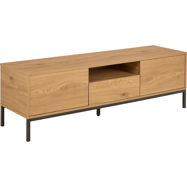 Szafka pod TV w dekorze dębu w naturalnym kolorze 140x45x40 cm Seaford – Actona-image-1