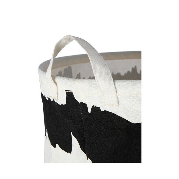 Czarno-biały tekstylny kosz na pranie Harga – Premier Housewares-image-3