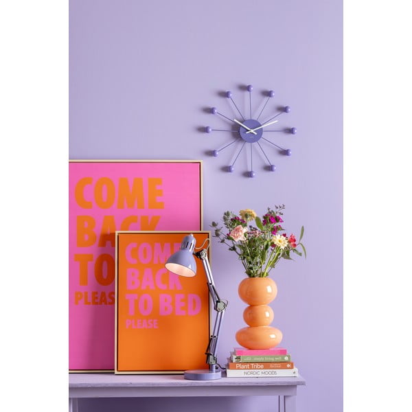 Fioletowa lampa stołowa z metalowym kloszem (wysokość 52 cm) Funky Hobby – Leitmotiv-image-1