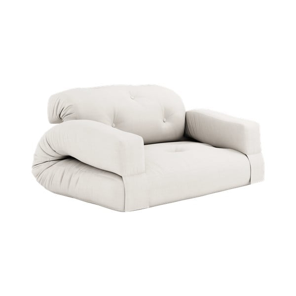 Sofa rozkładana z jasnobeżowym obiciem Karup Design Hippo Natural