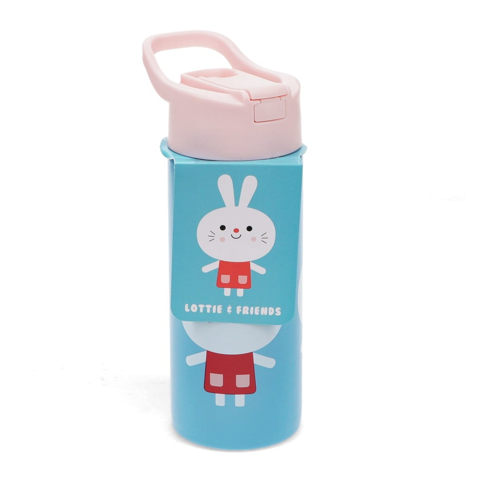 Jasnoniebieska butelka dla dzieci ze stali nierdzewnej 500 ml Lottie & Friends – Rex London (zdjęcie 4)