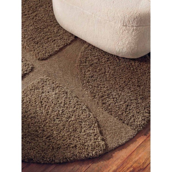 Brązowy okrągły dywan tkany ręcznie ø 200 cm Lambeth Jasper – Ted Baker-image-3