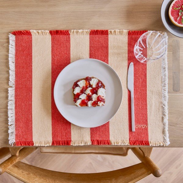 Maty stołowe zestaw 2 szt. z bawełny organicznej 36x48 cm Toppu – OYOY Living Design-image-1
