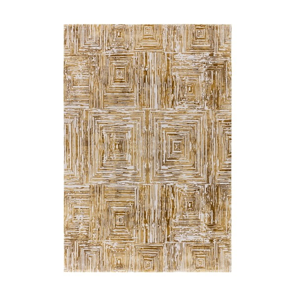 Dywan w kolorze złota 120x170 cm Kuza Lines Gold – Asiatic Carpets