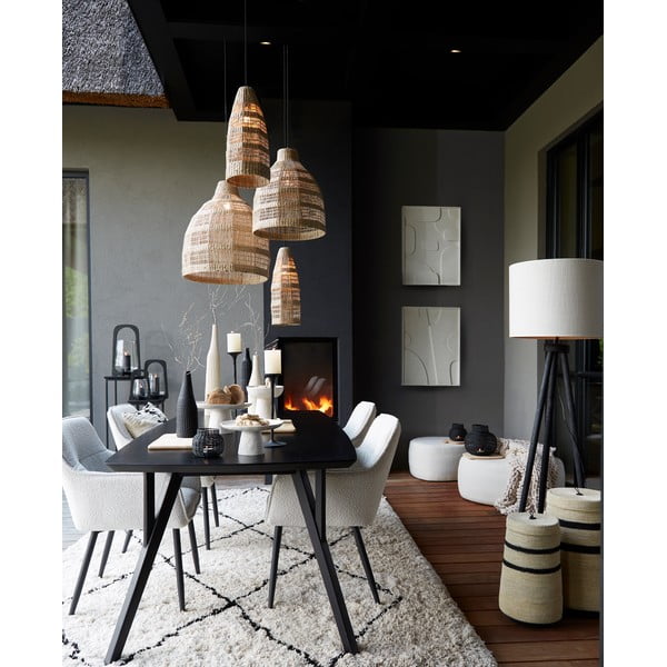 Lampa wisząca z kloszem z trawy morskiej ø 20 cm Latika – Light & Living-image-1