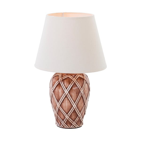 Ceramiczna lampa stołowa Brown