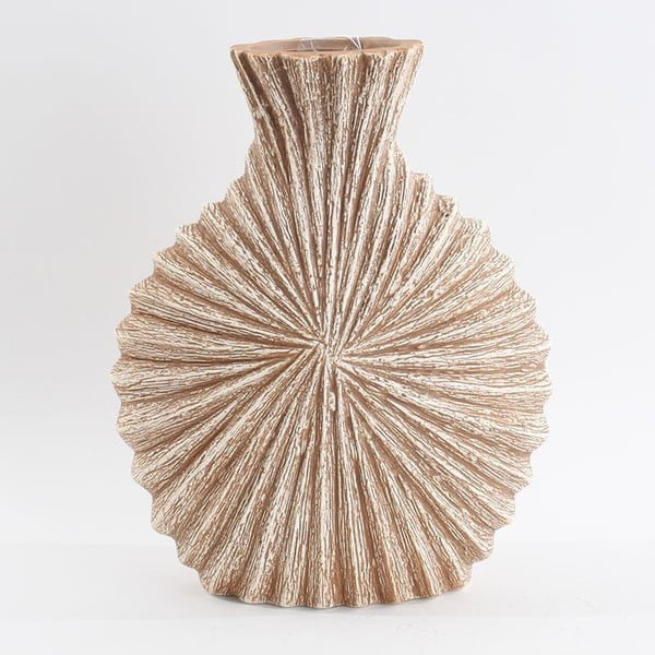 Ceramiczny wazon, beżowy