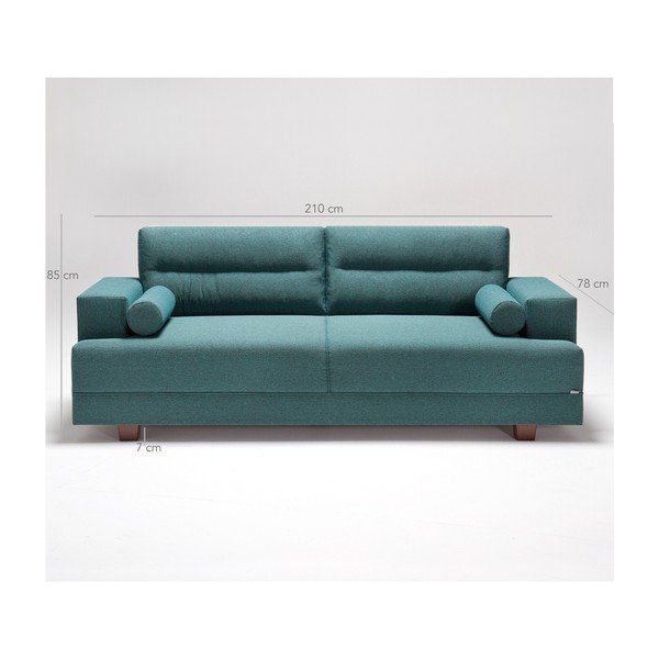Turkusowa sofa Balcab Home Charlie-image-1
