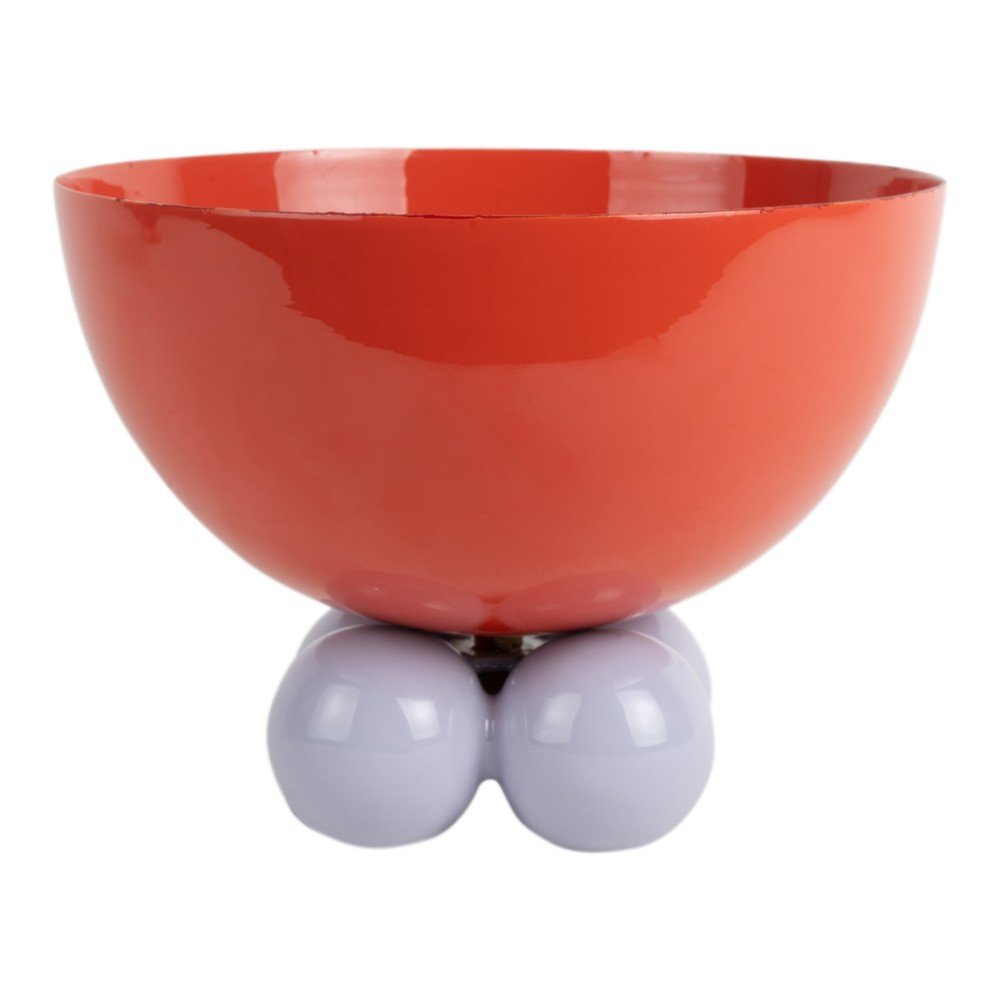 Czerwona żelazna misa ø 26 cm Double Funky – PT LIVING (zdjęcie 3)
