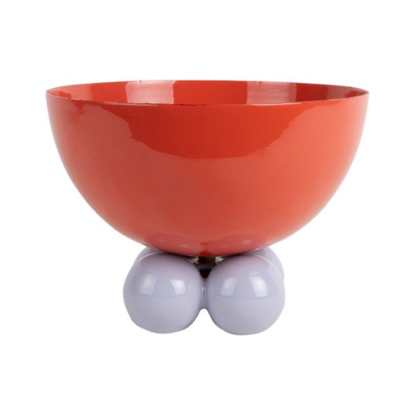 Czerwona żelazna misa ø 26 cm Double Funky – PT LIVING-image-2