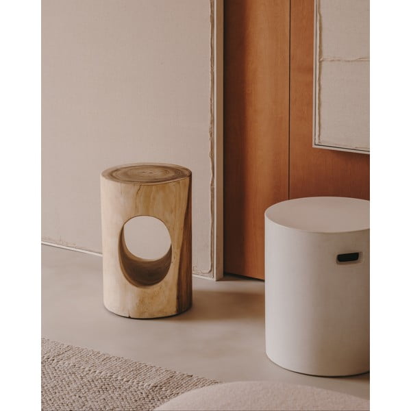 Okrągły betonowy podnóżek ogrodowy ø 37 cm Aiguablava – Kave Home-image-2