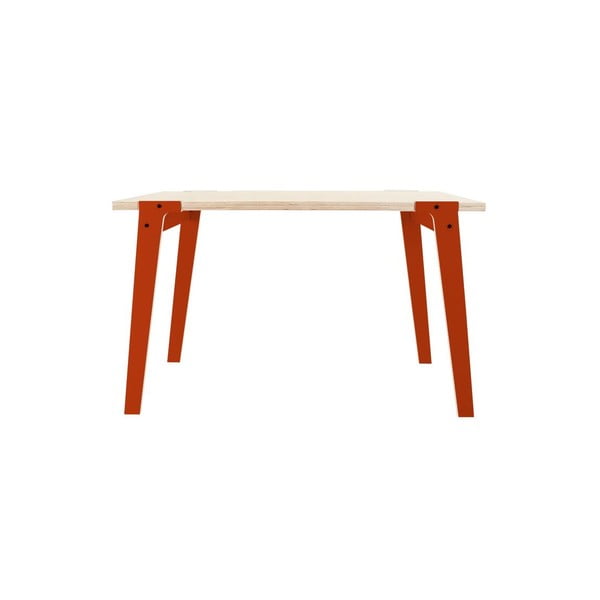 Pomarańczowy stół/biurko rform Switch, blat 122x63 cm