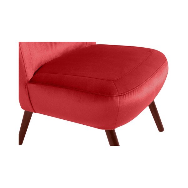 Czerwony fotel Max Winzer Sari Velvet-image-4