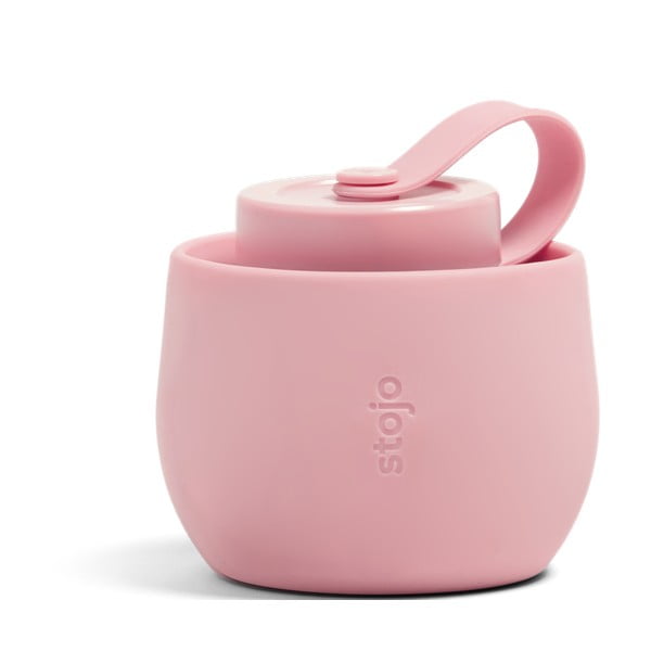 Różowa składana butelka Stojo Bottle Carnation, 590 ml-image-1