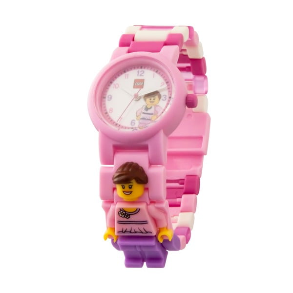 Różowy zegarek z figurką LEGO® Classic