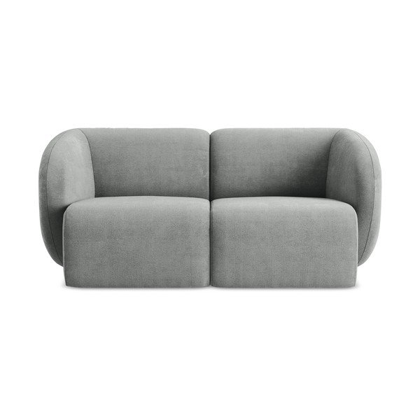 Szara sofa z tkaniny szenilowej 174 cm Lani – Makamii