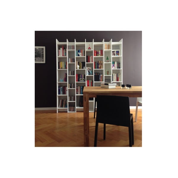 Biała biblioteczka WOOOD Grenen, moduł postawowy-image-4