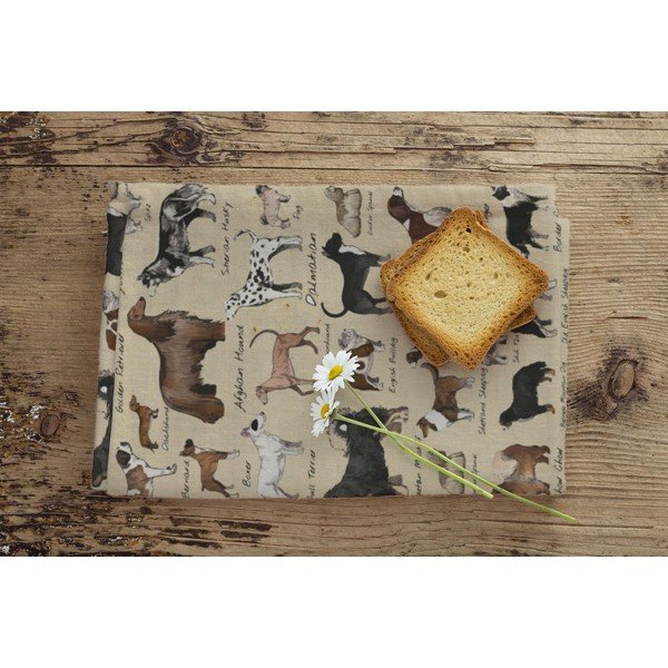 Ścierka kuchenna Little Nice Things Dogs, 70x50 cm-image-1